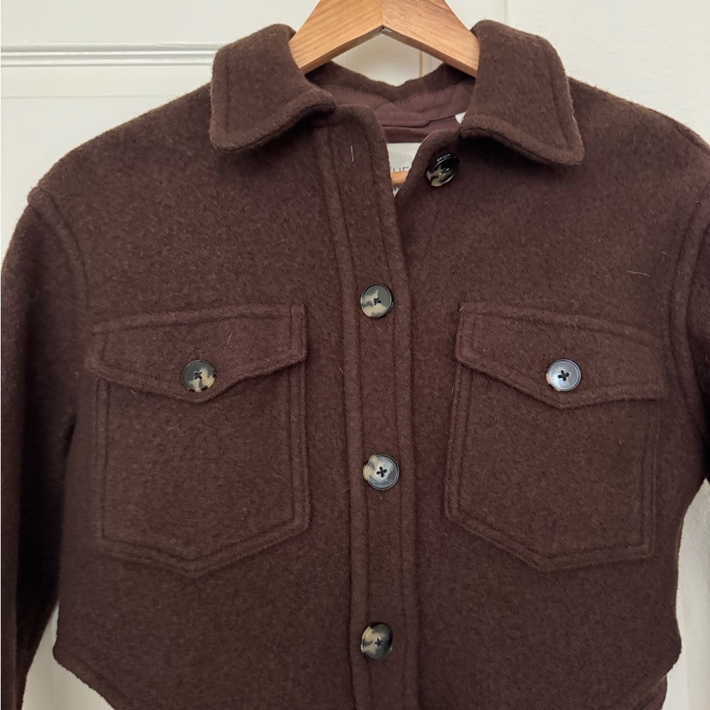 Wilfred Dark Brown Utility Jacket - Picture 2 of 4